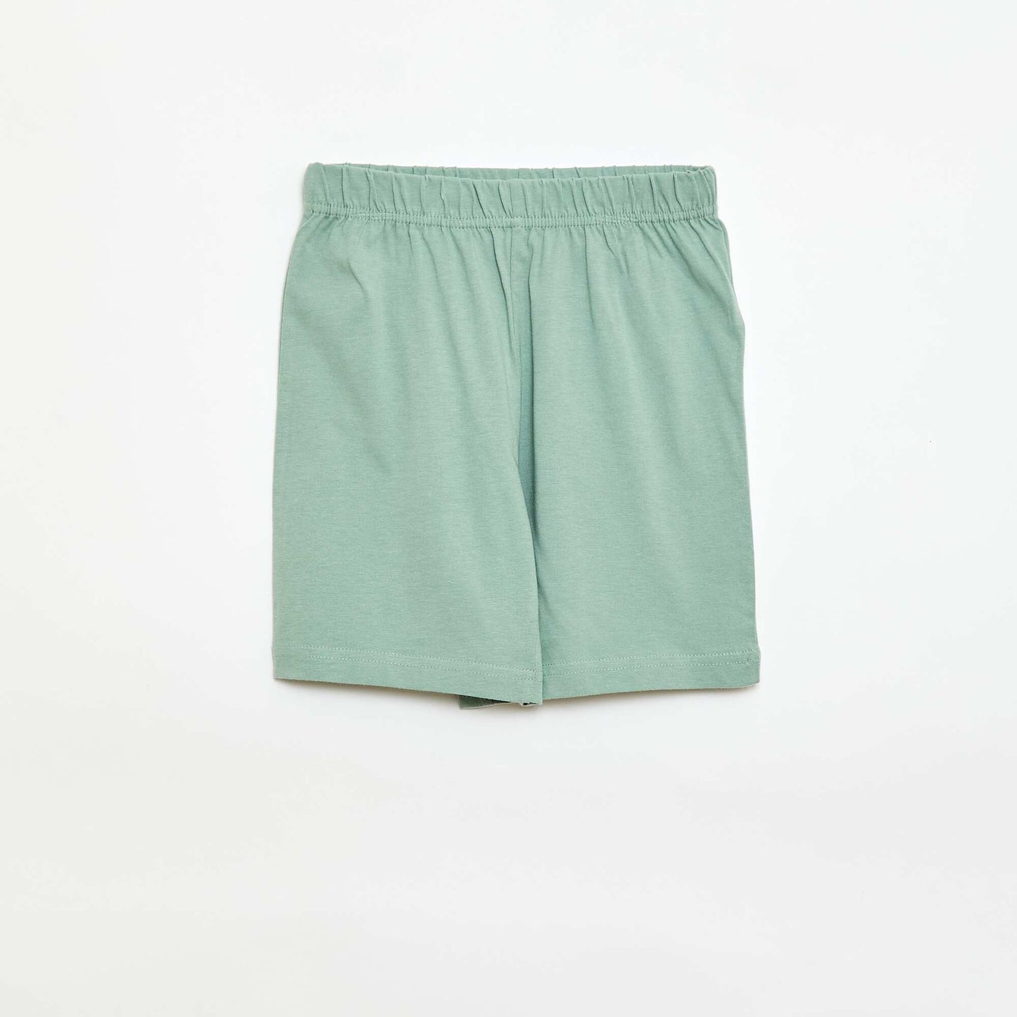 2-Piece Pajama Set: Shorts + T-Shirt GREEN