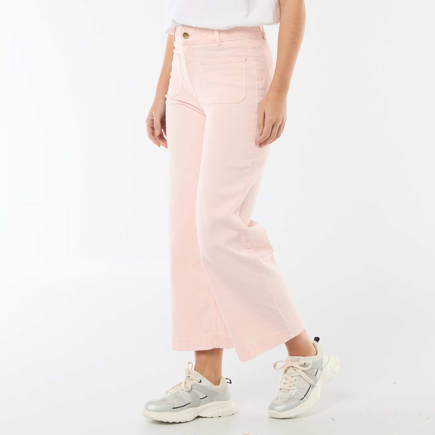 Colorful Wide Leg Pants PINK