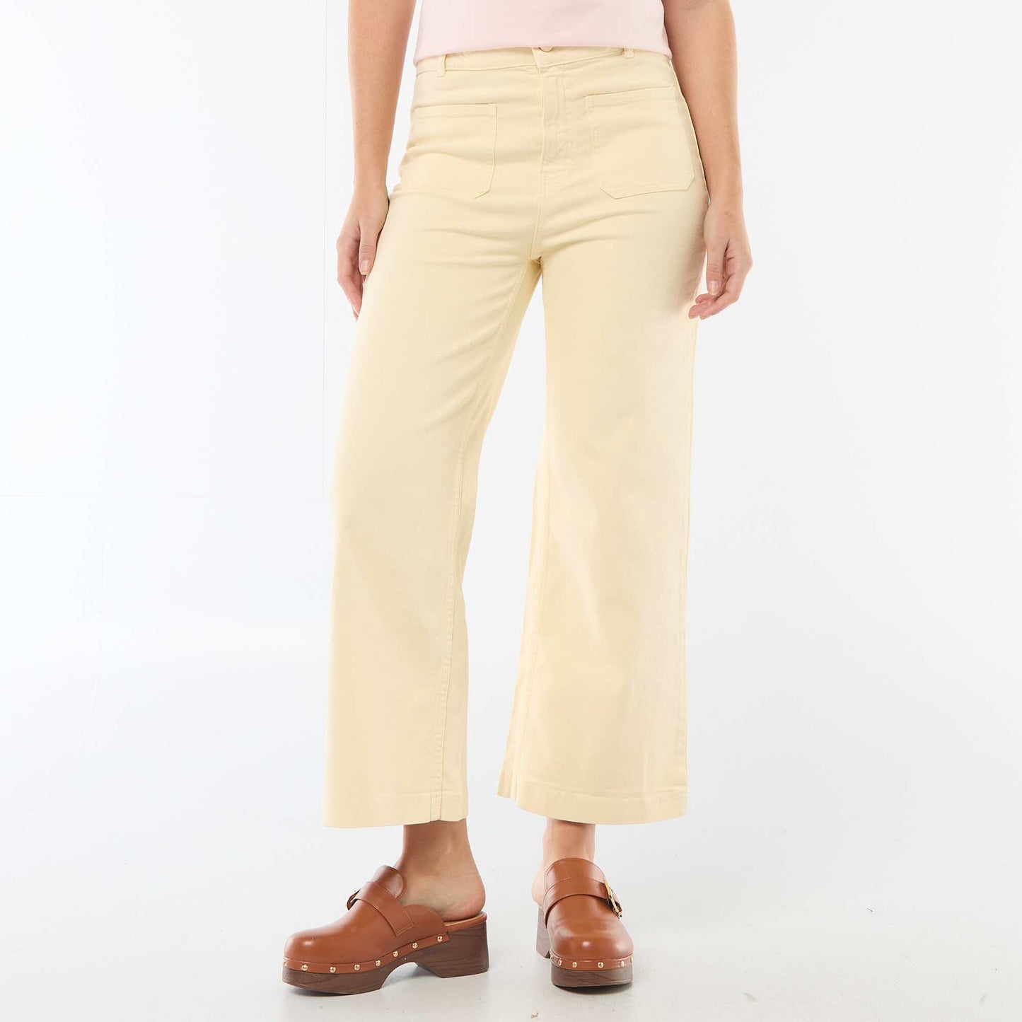 Colorful Wide Leg Pants YELLOW