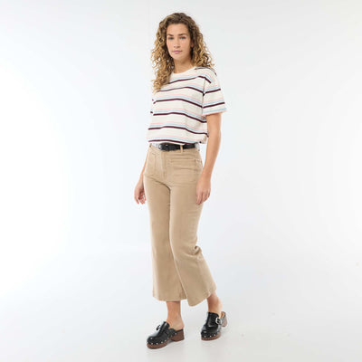 Colorful Wide Leg Pants BEIGE