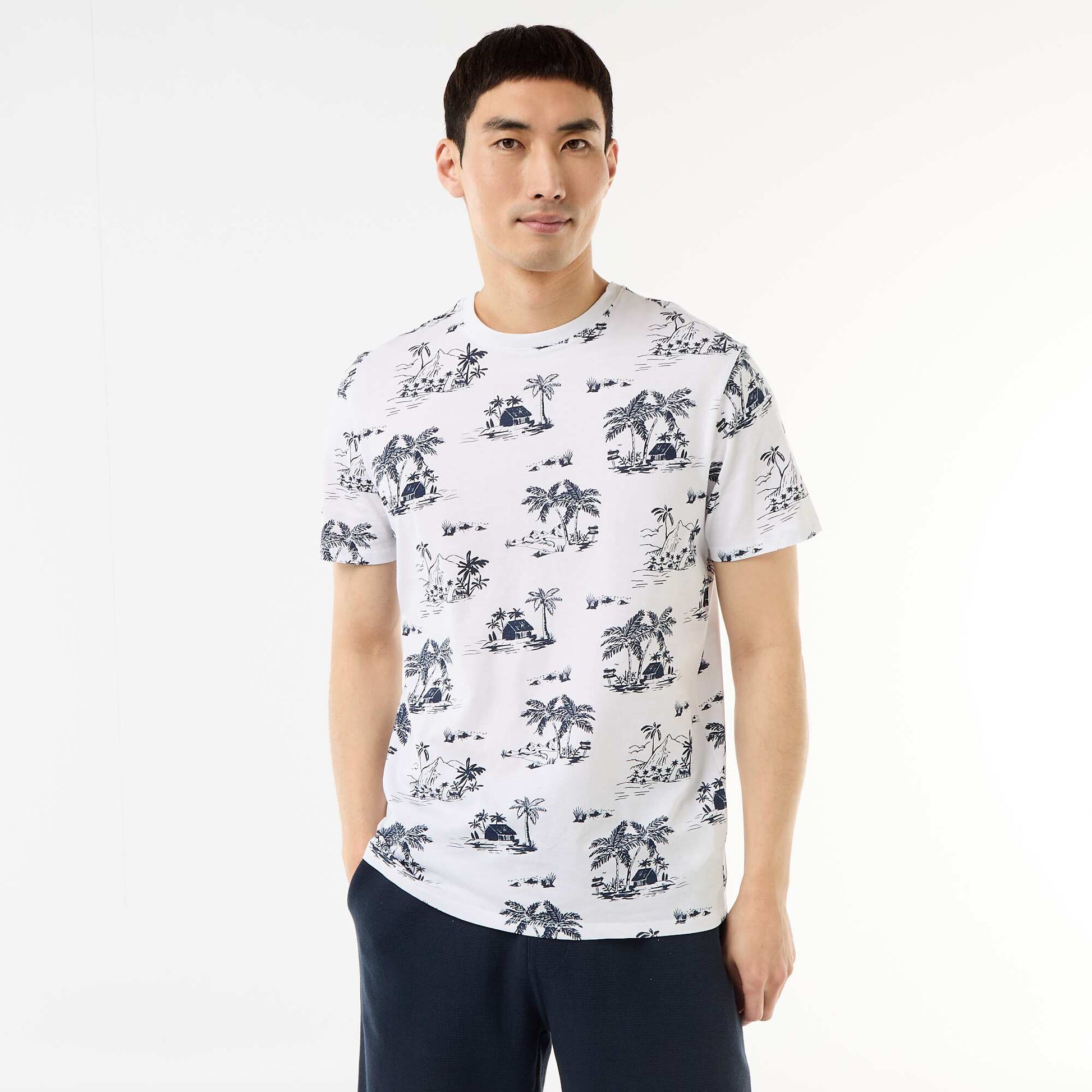 Printed Graphic T-shirt WHITE