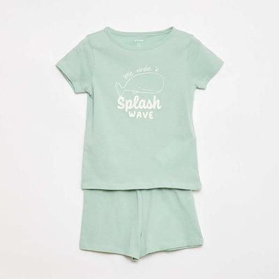 T-shirt & Shorts Pyjama Set - 2 pieces BLUE