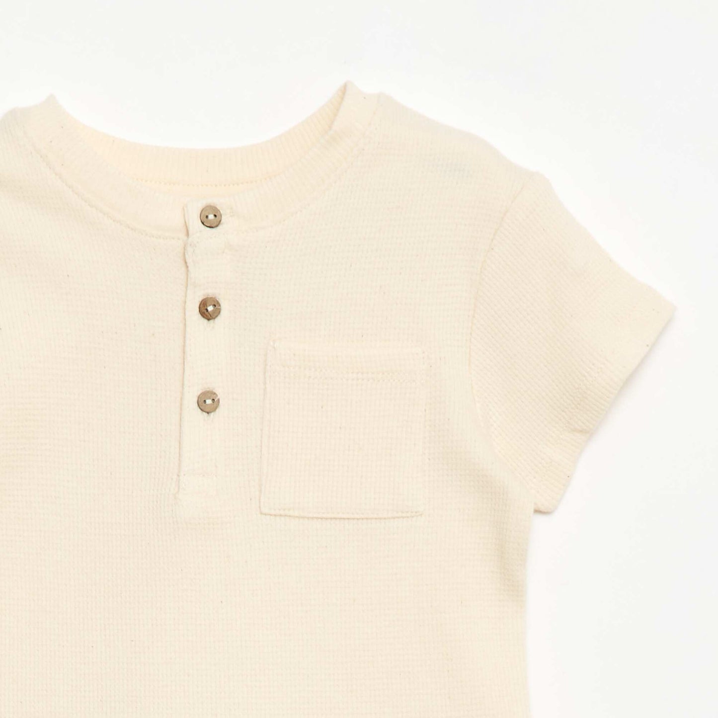 Ribbed Knit 2-Piece Short Pajama Set WHITE
