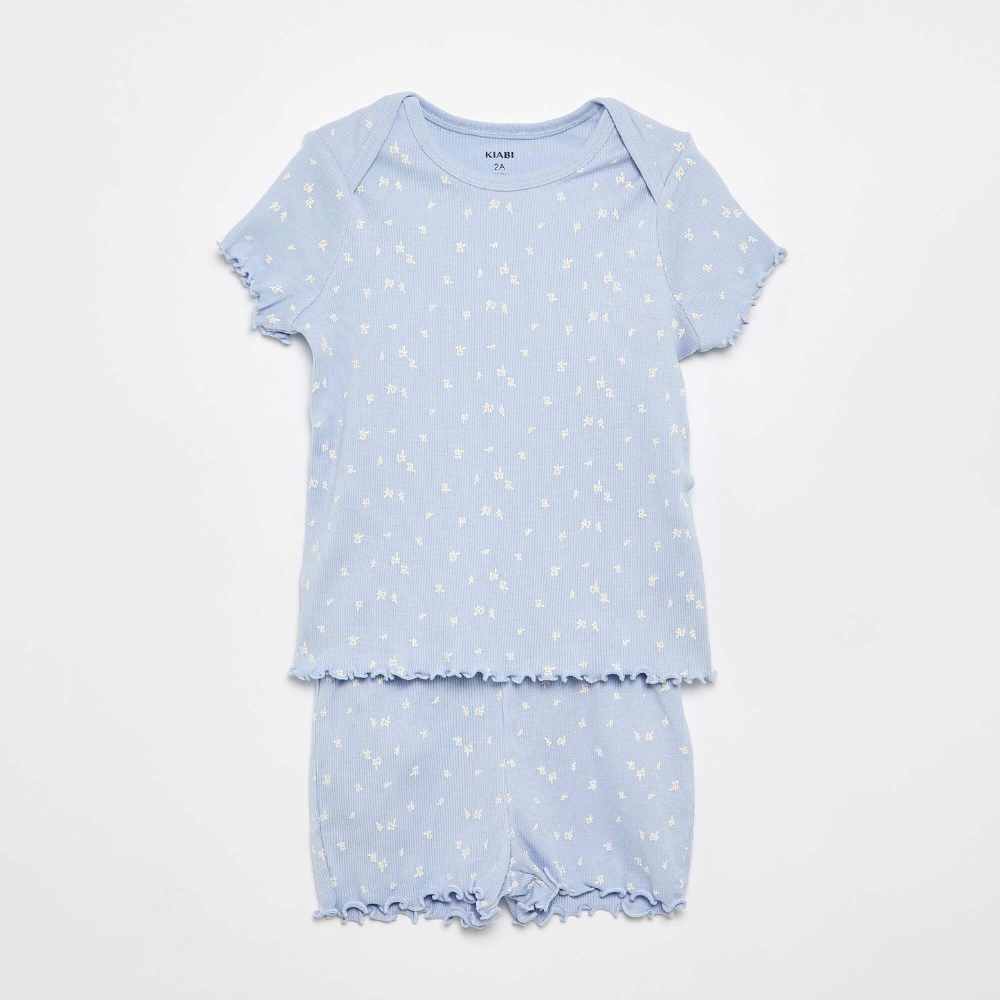 Short Pajama Set - T-shirt + Shorts - 2 Piece BLUE