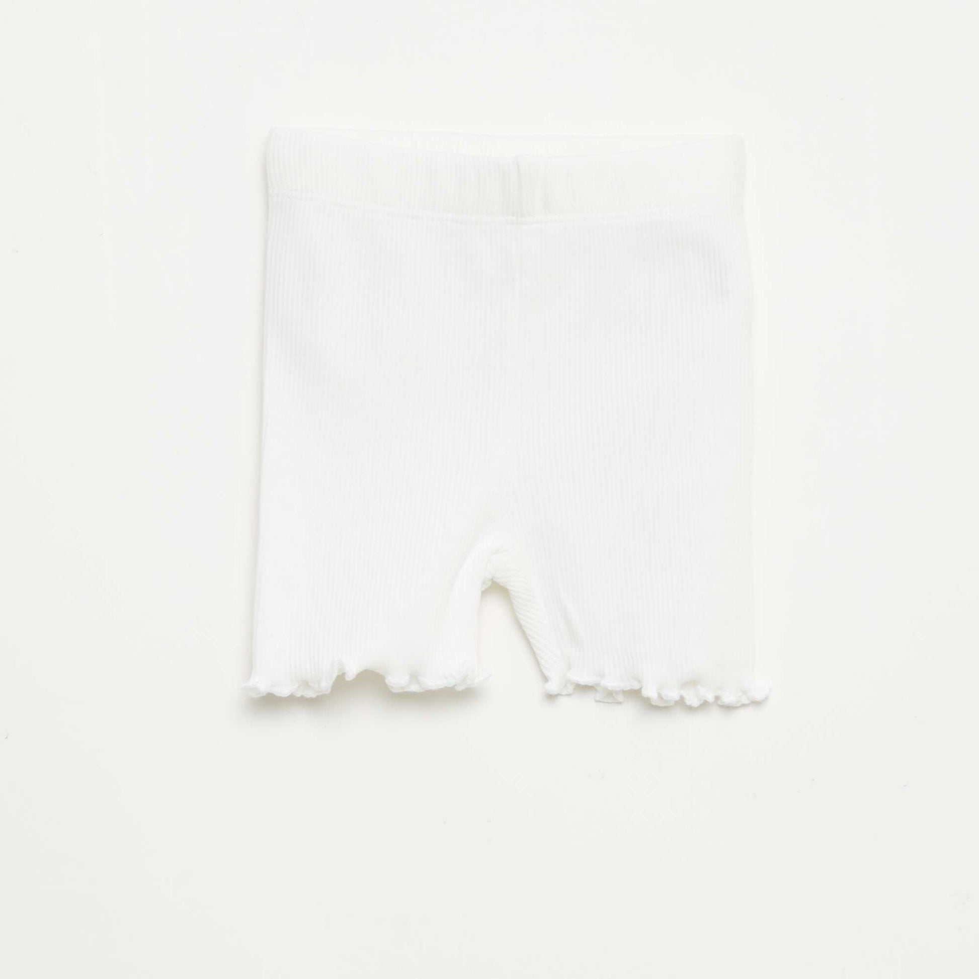 Ribbed Leggings Set - 2 Pack WHITE