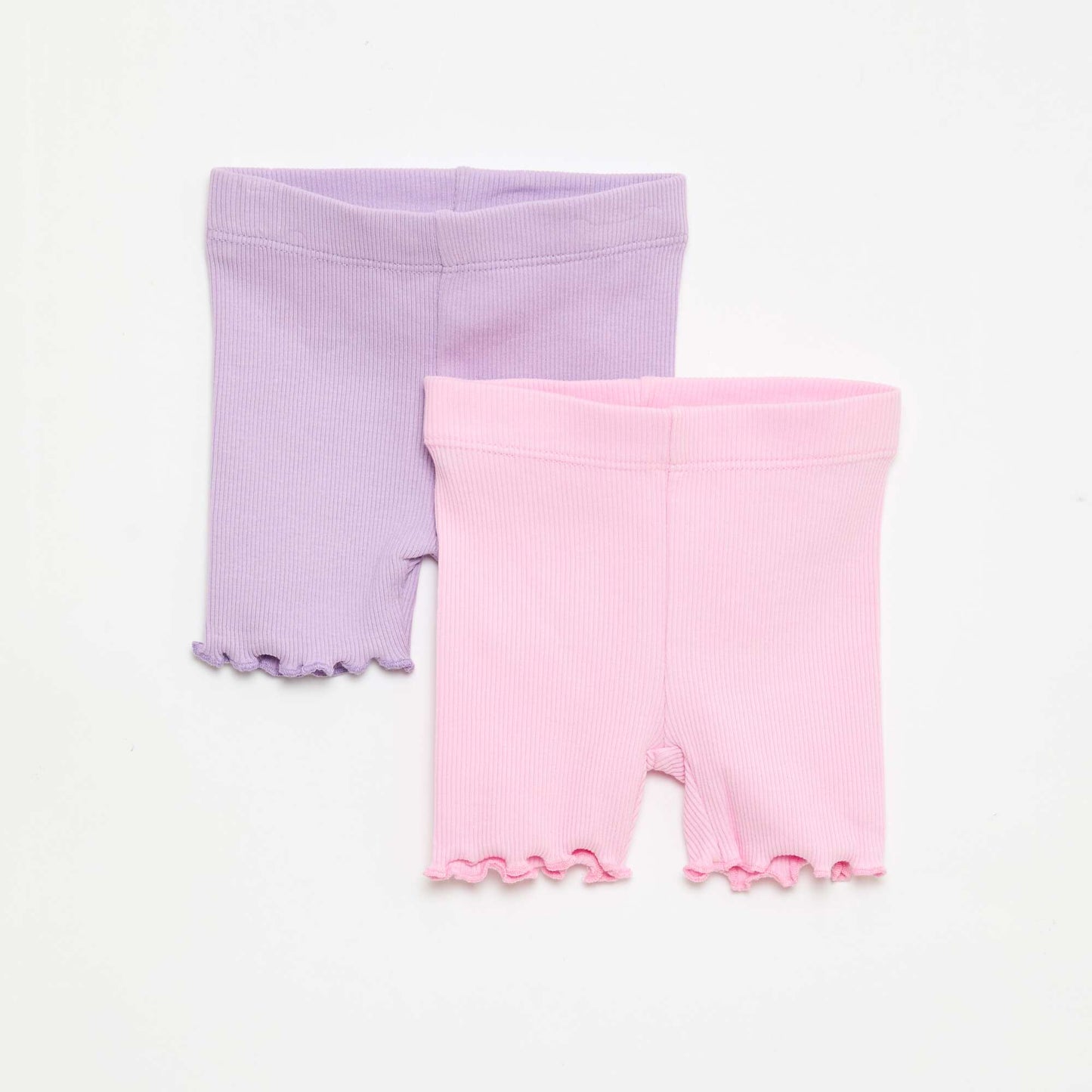 Ribbed Leggings Set - 2 Pack PURPLE