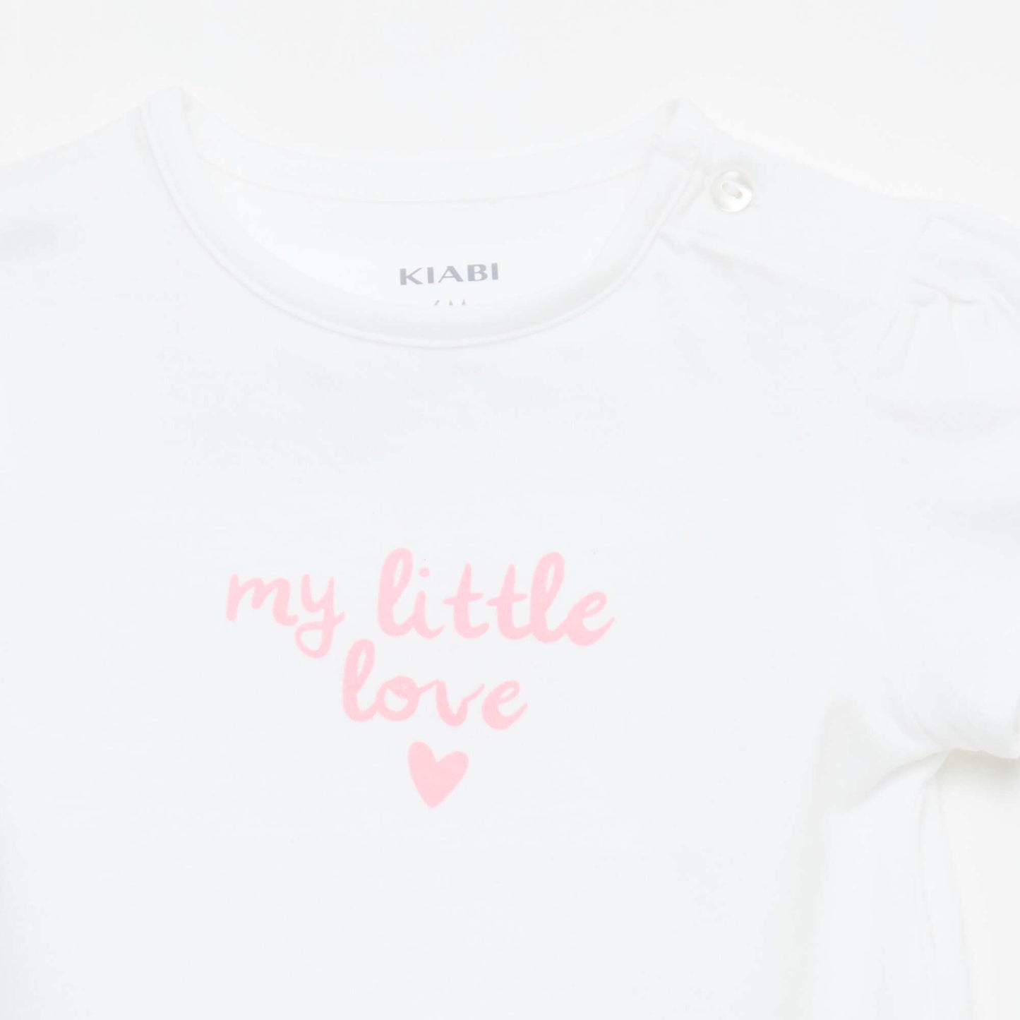 Short-sleeved jersey T-shirt WHITE