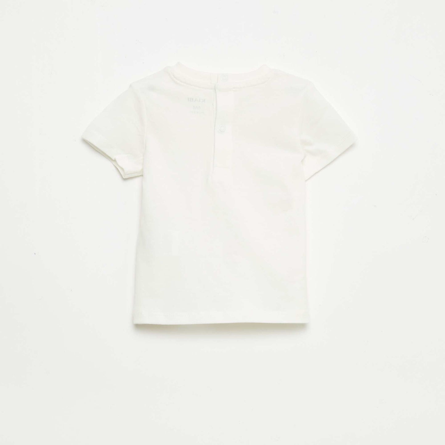 Short-Sleeved T-Shirt with Embroidery WHITE