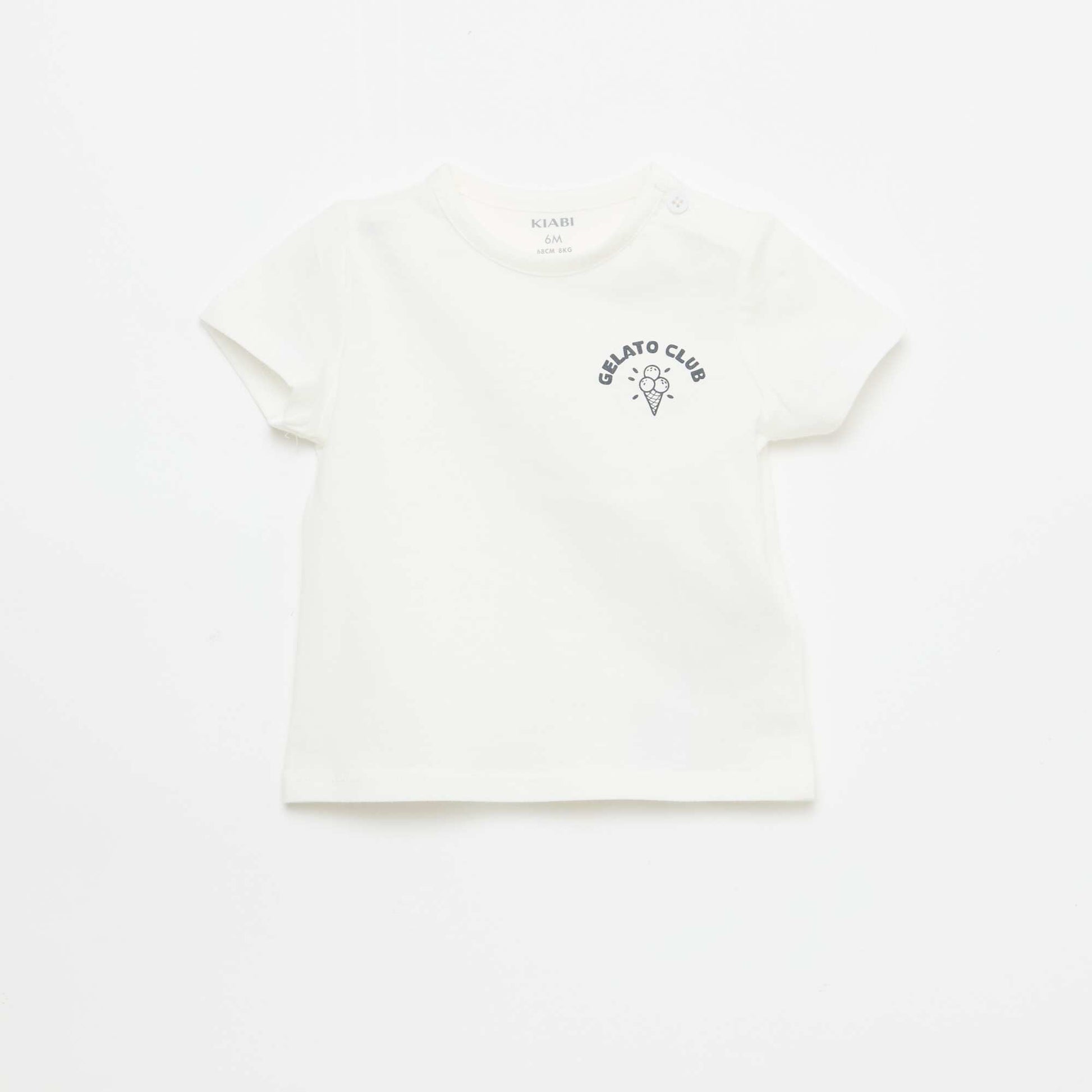 Printed Short-Sleeve T-Shirt WHITE