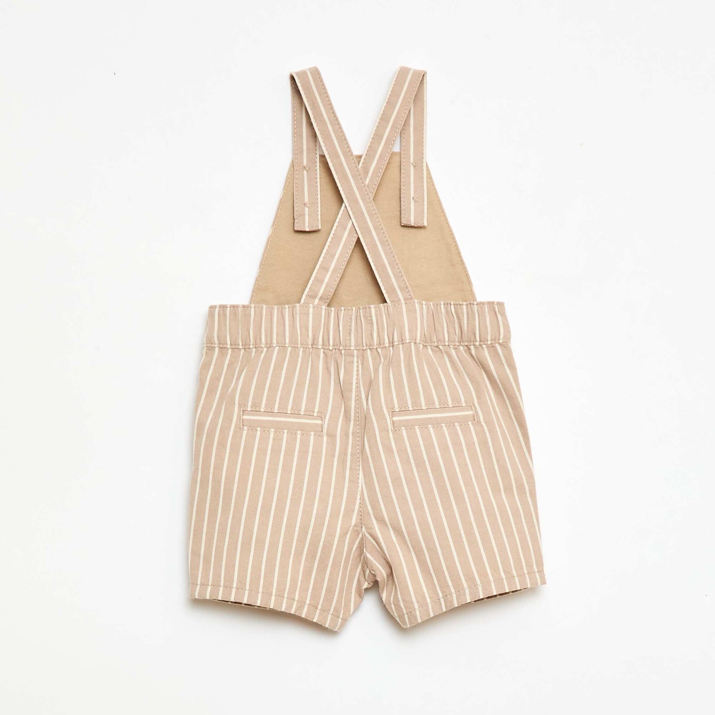 Lightweight Overalls with Adjustable Straps BEIGE