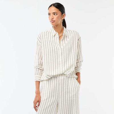 Linen Blend Shirt WHITE