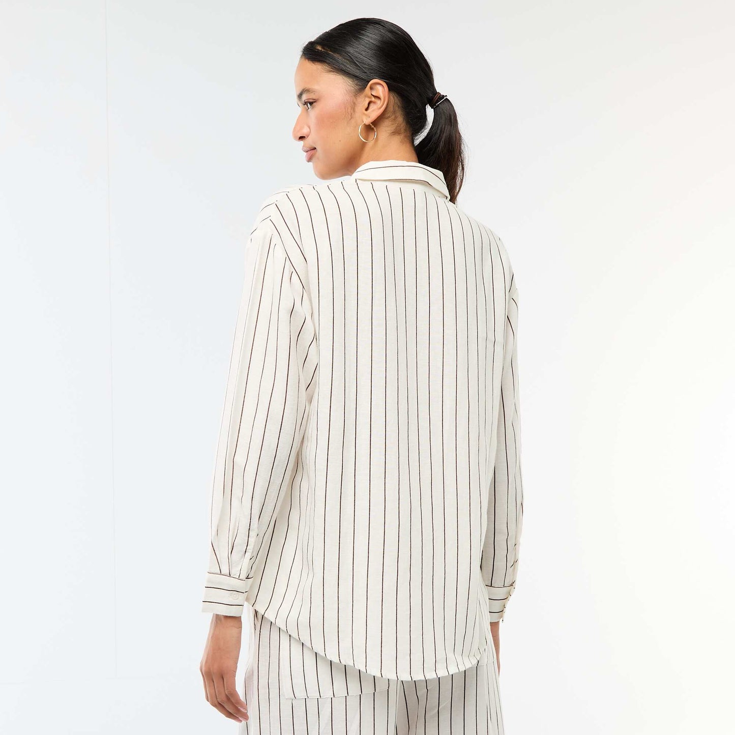 Linen Blend Shirt WHITE