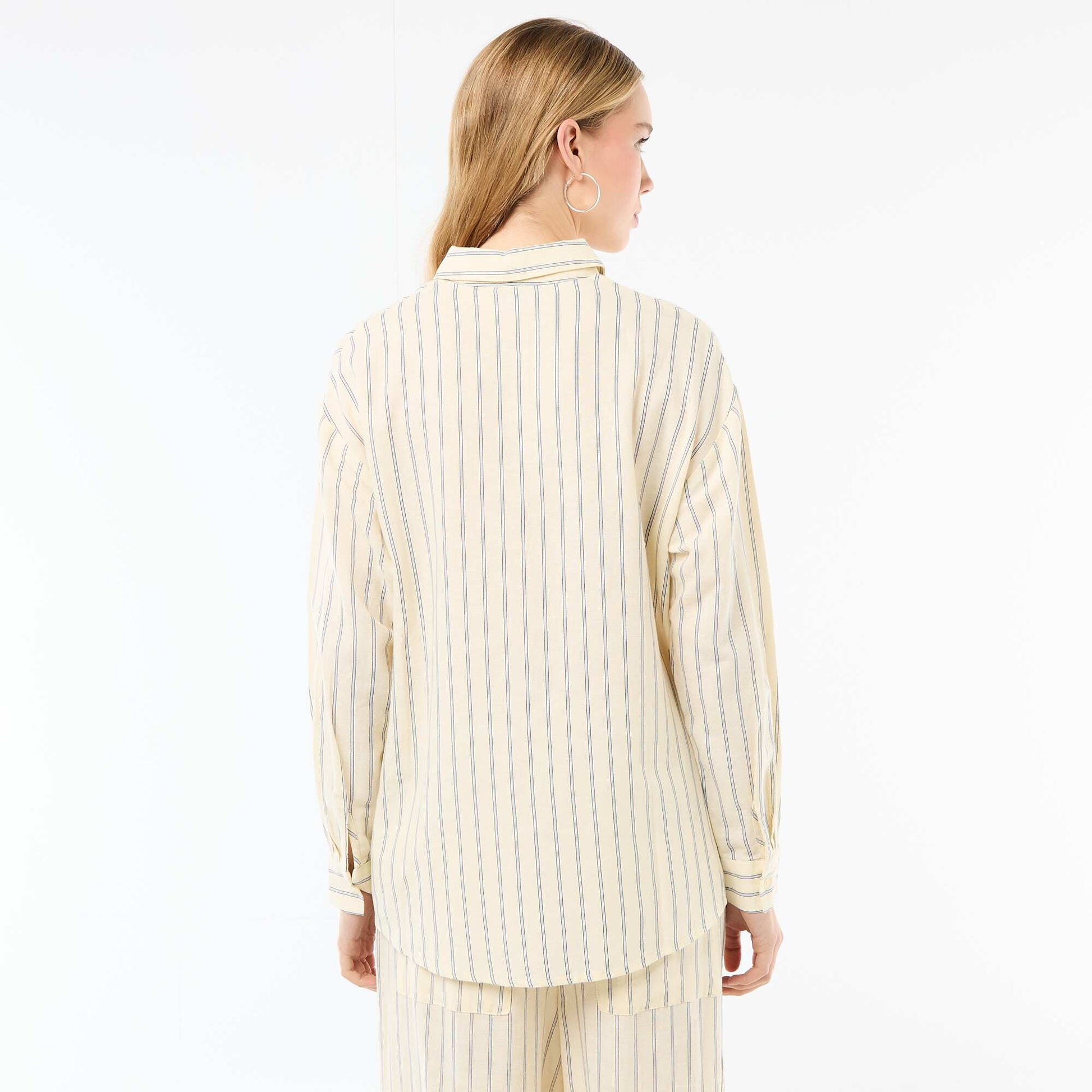 Linen Blend Shirt YELLOW