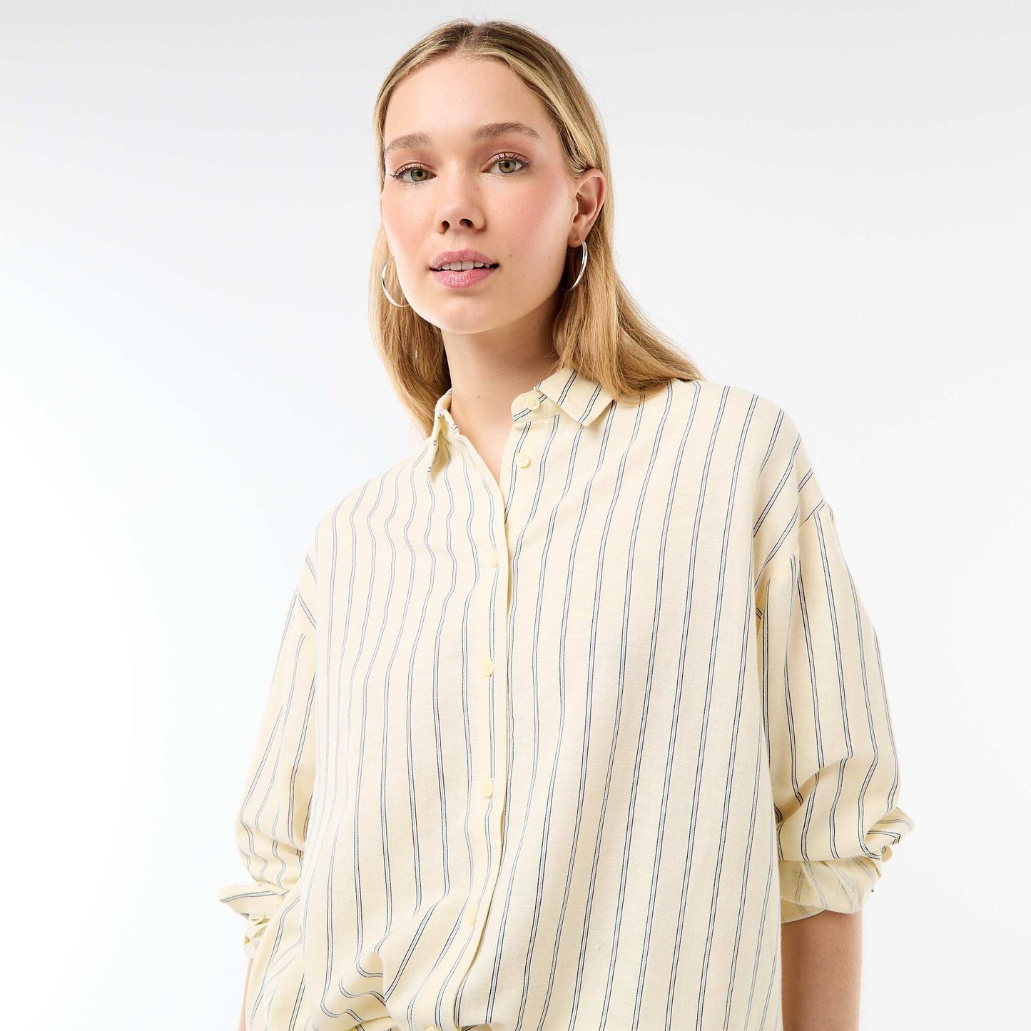 Linen Blend Shirt YELLOW