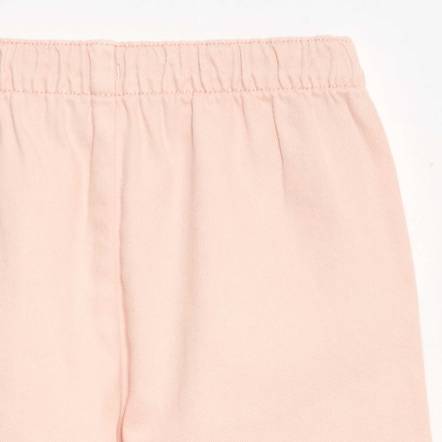 Twill Trousers with Drawstring Waist PINK