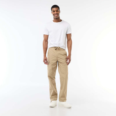 Regular Fit Multi-Pocket Trousers BEIGE