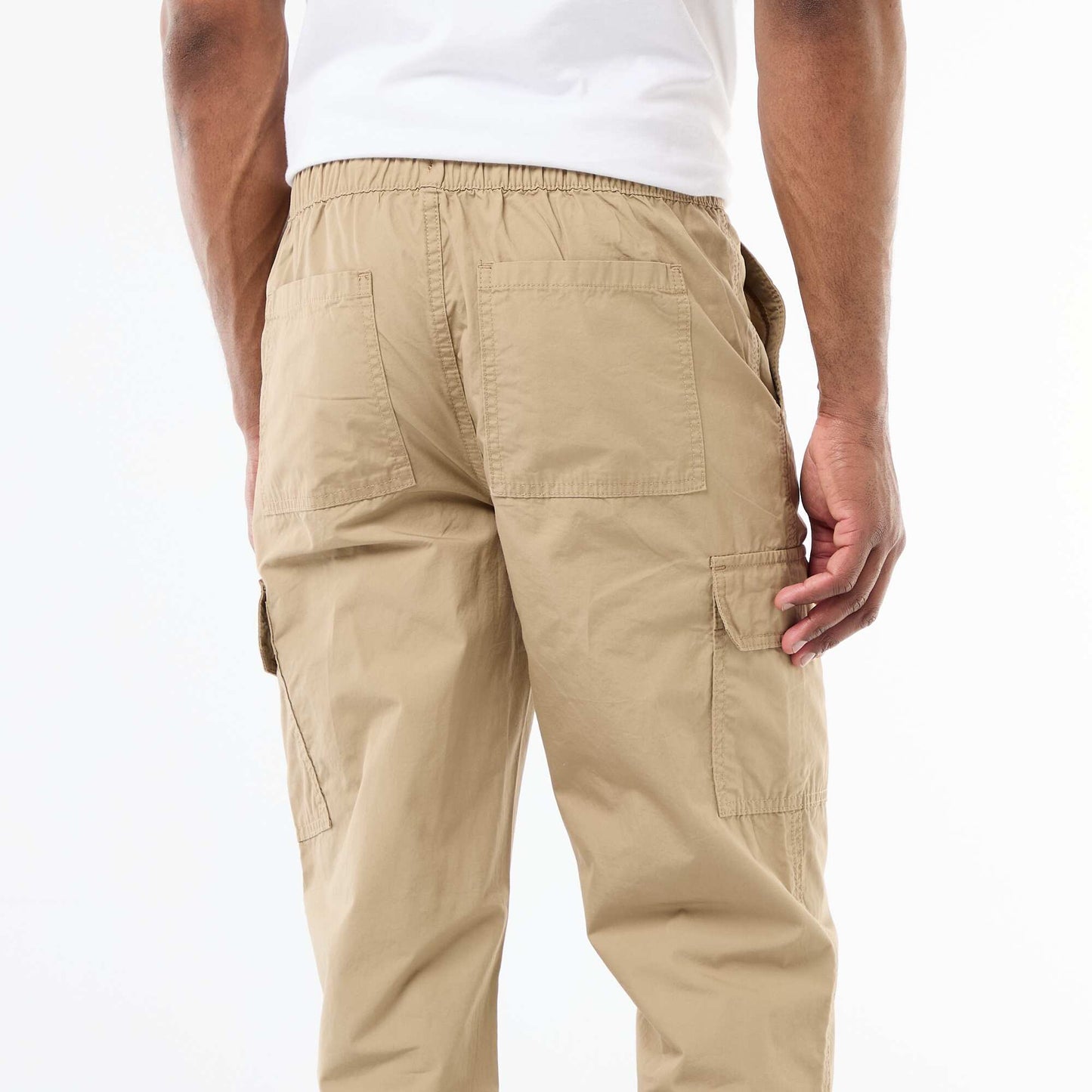 Regular Fit Multi-Pocket Trousers BEIGE