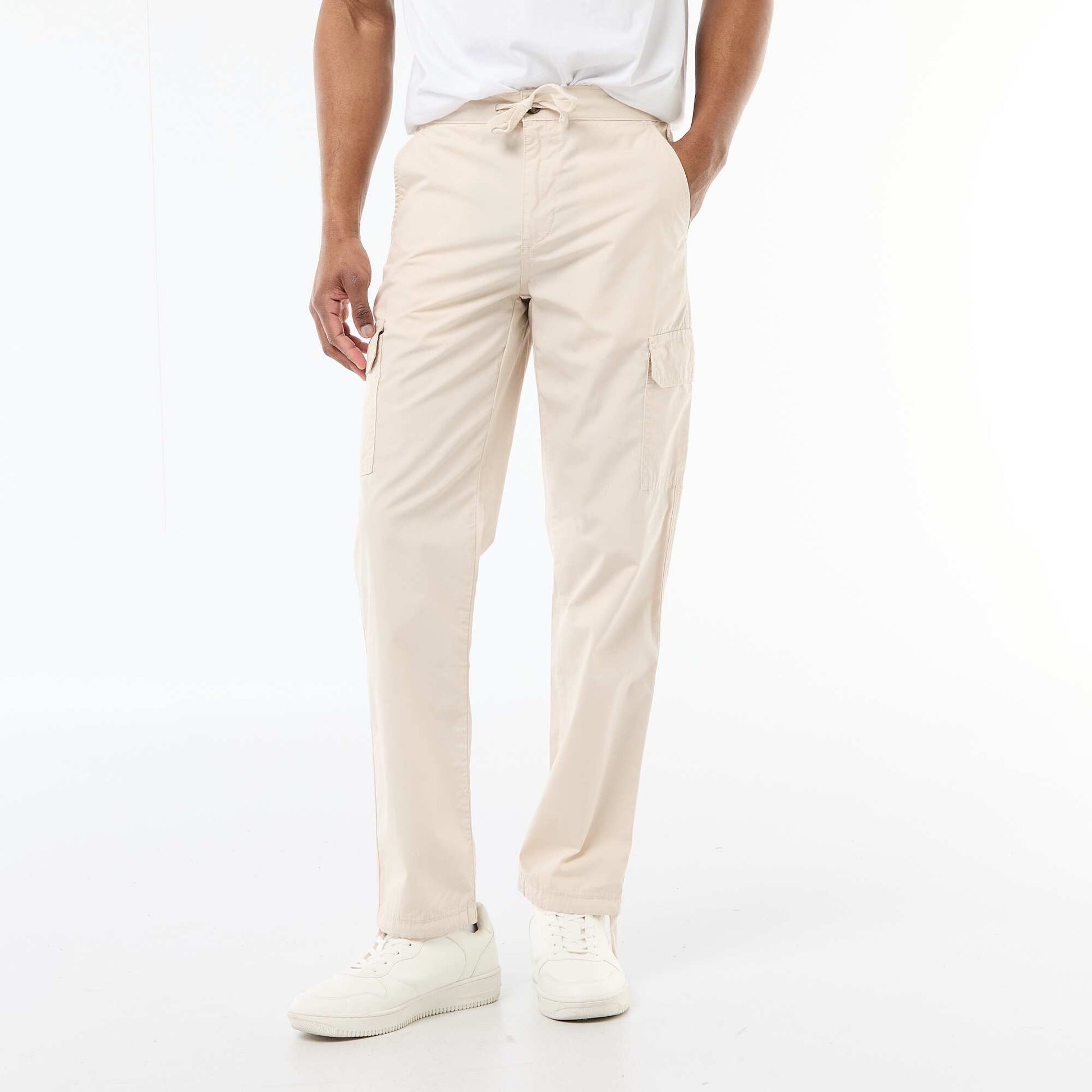 Regular Fit Multi-Pocket Trousers GREY
