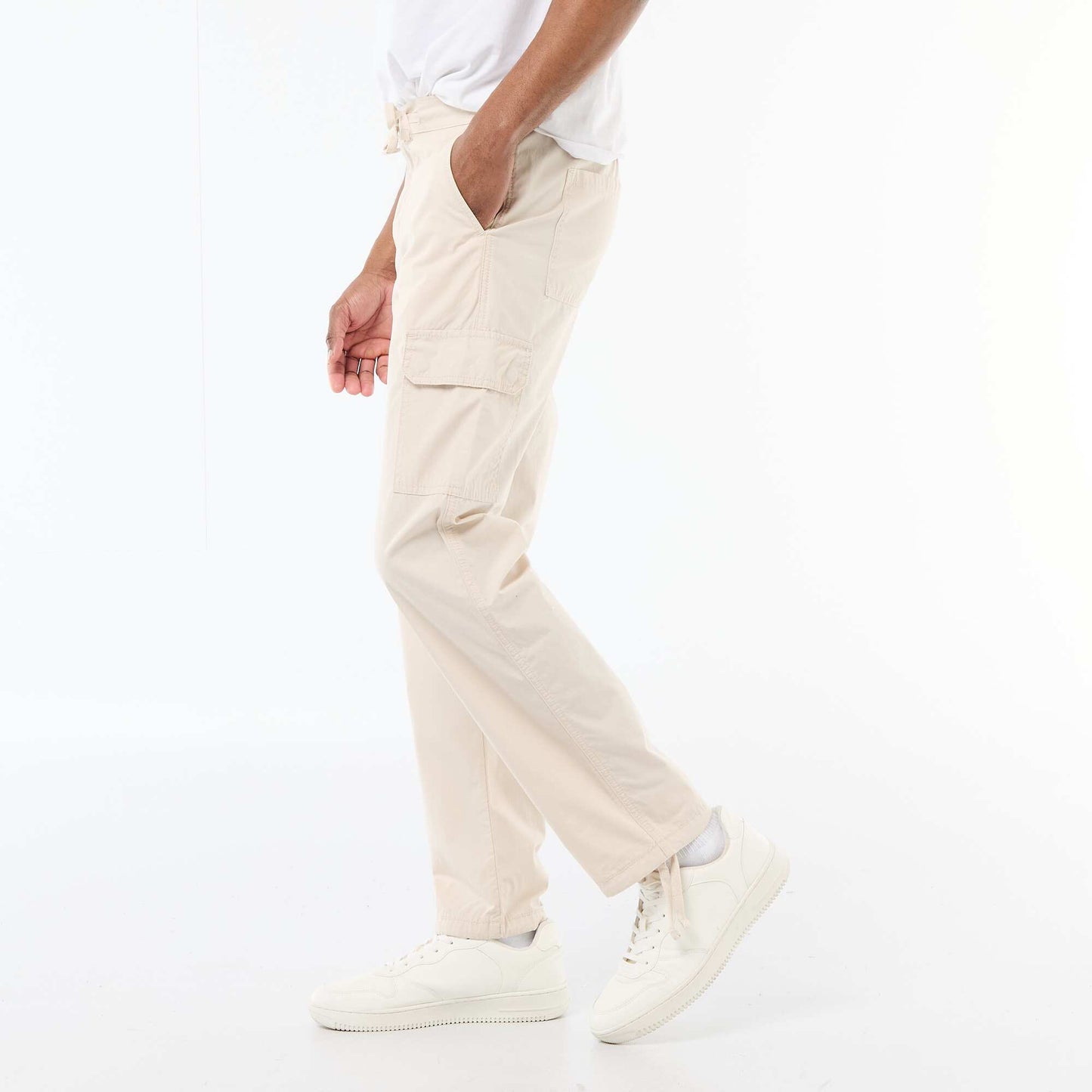 Regular Fit Multi-Pocket Trousers GREY