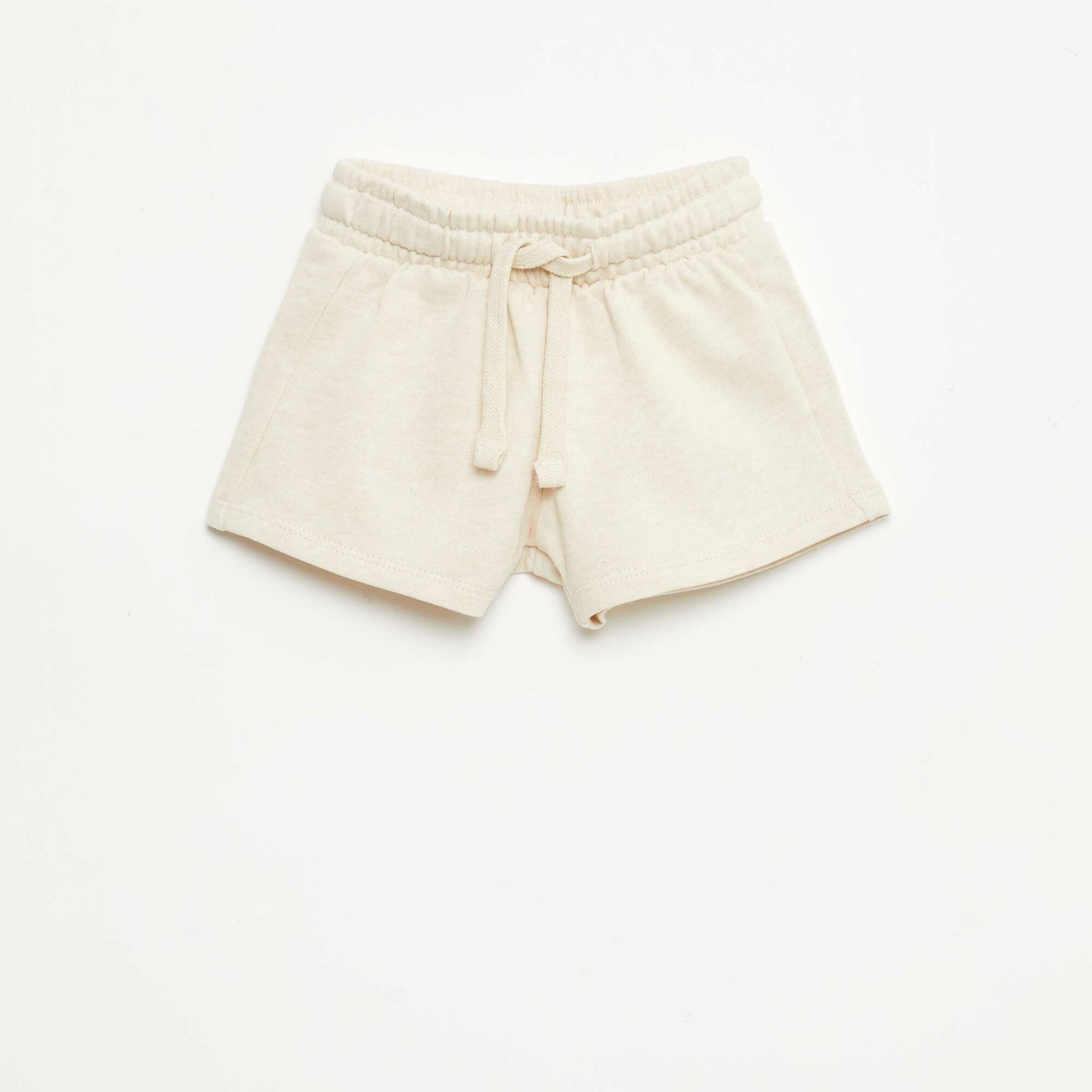 Unbrushed Fleece Shorts BEIGE