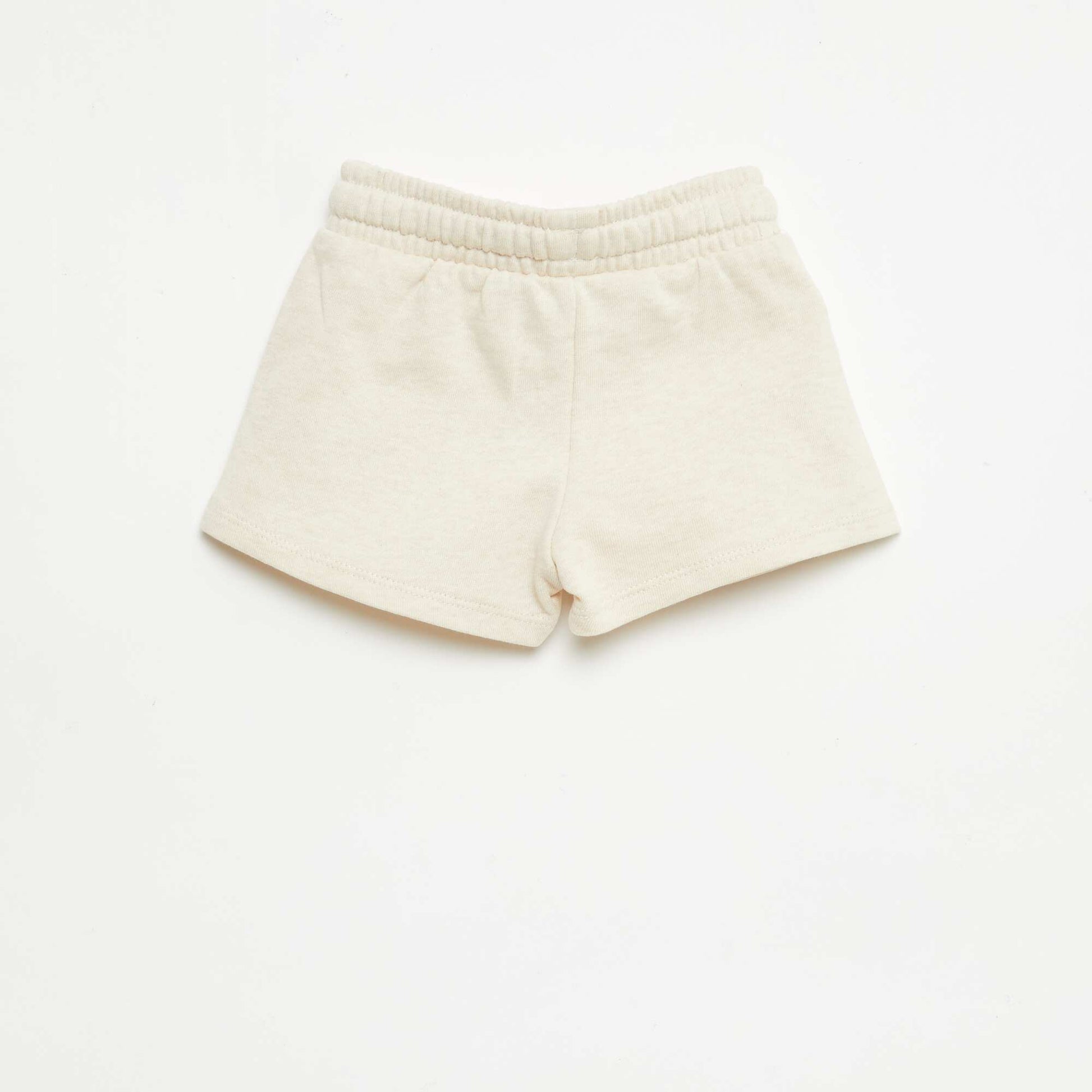 Unbrushed Fleece Shorts BEIGE