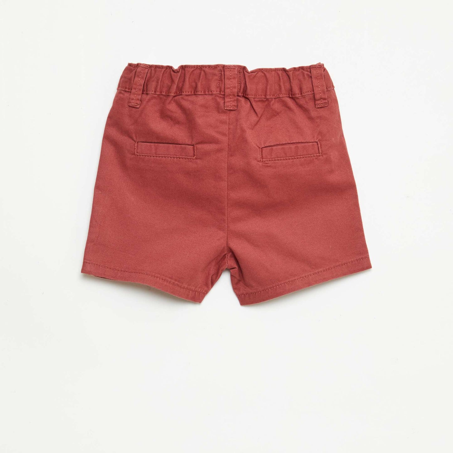 Chino Shorts with Adjustable Waist RED