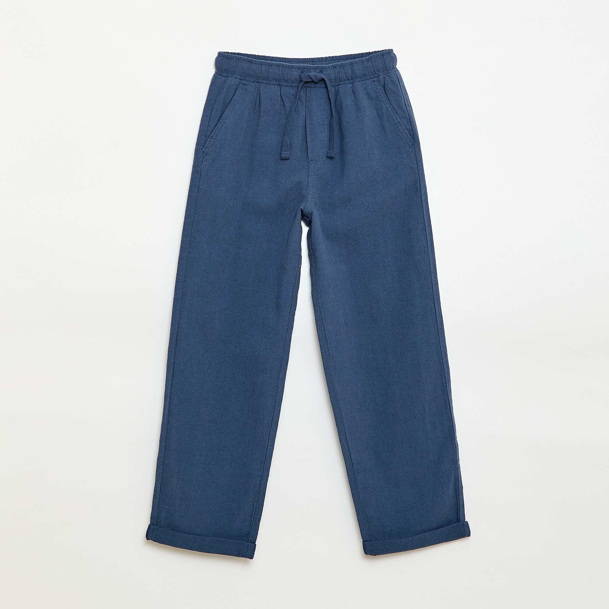 Linen Blend Jogpants BLUE