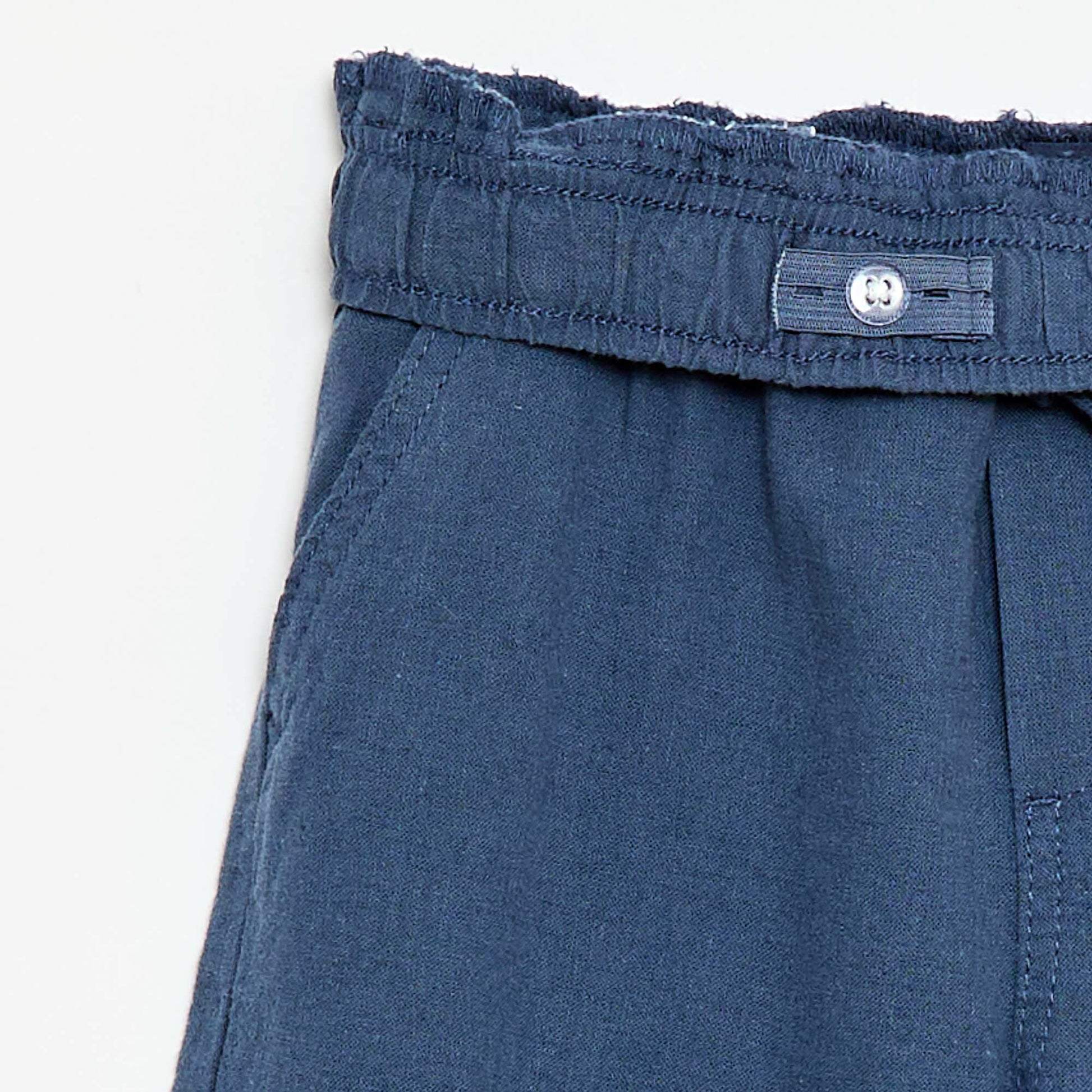 Linen Blend Jogpants BLUE