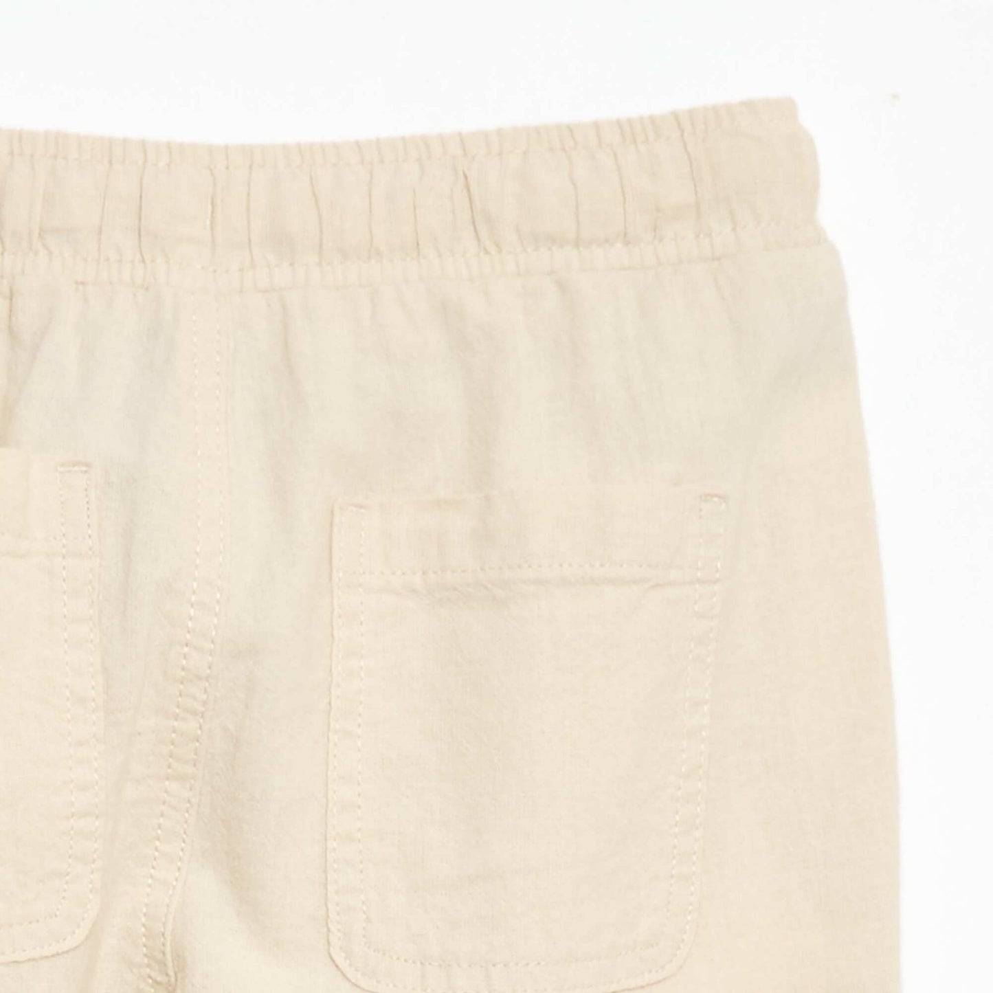 Linen-Blend Joggers WHITE
