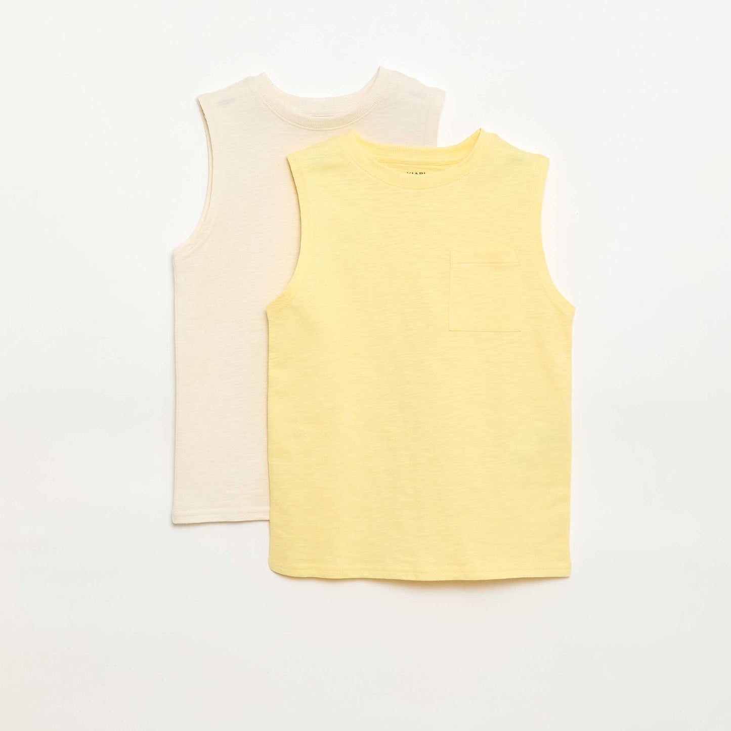2-Pack Tank Tops with Chest Pocket YELLOW