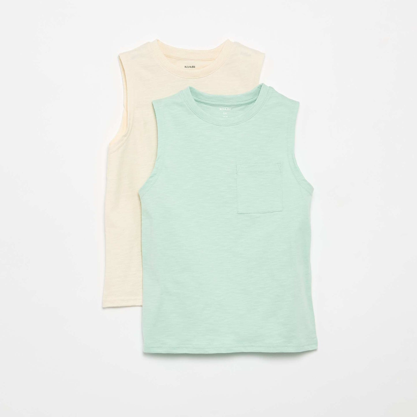 2-Pack Tank Tops with Chest Pocket GREEN