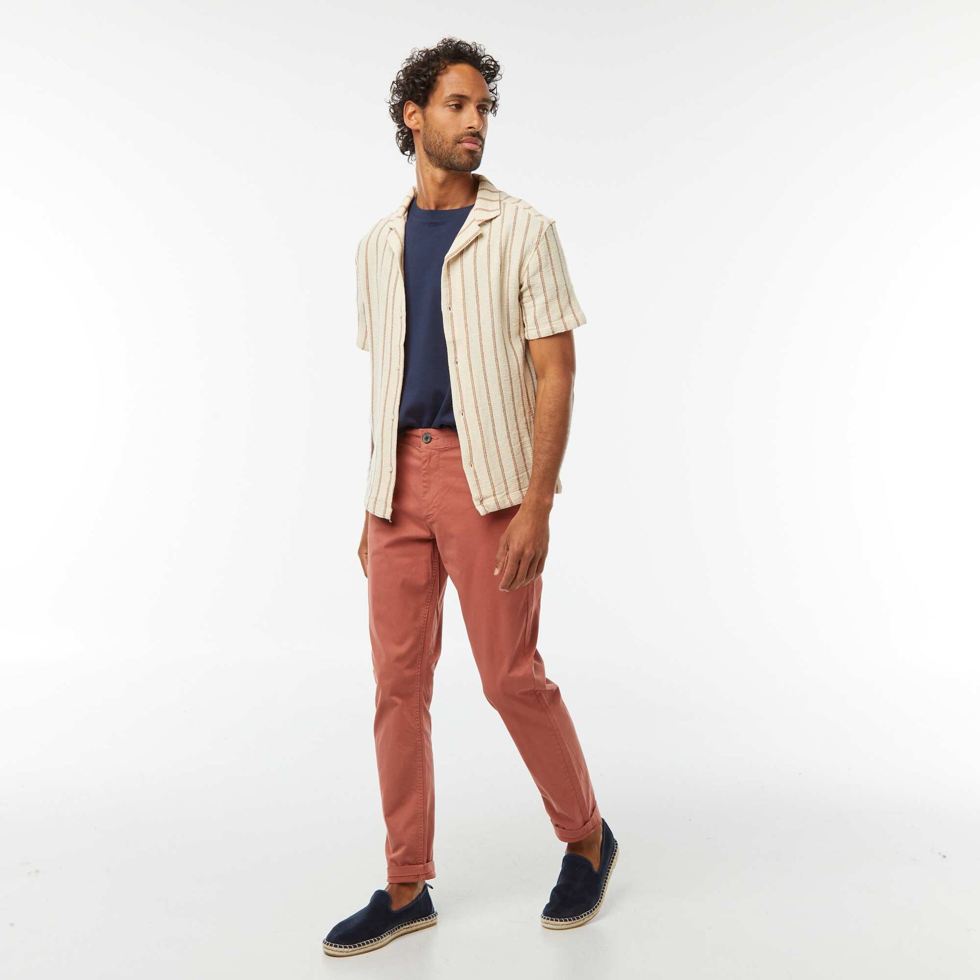 Slim Fit Chino Trousers PINK