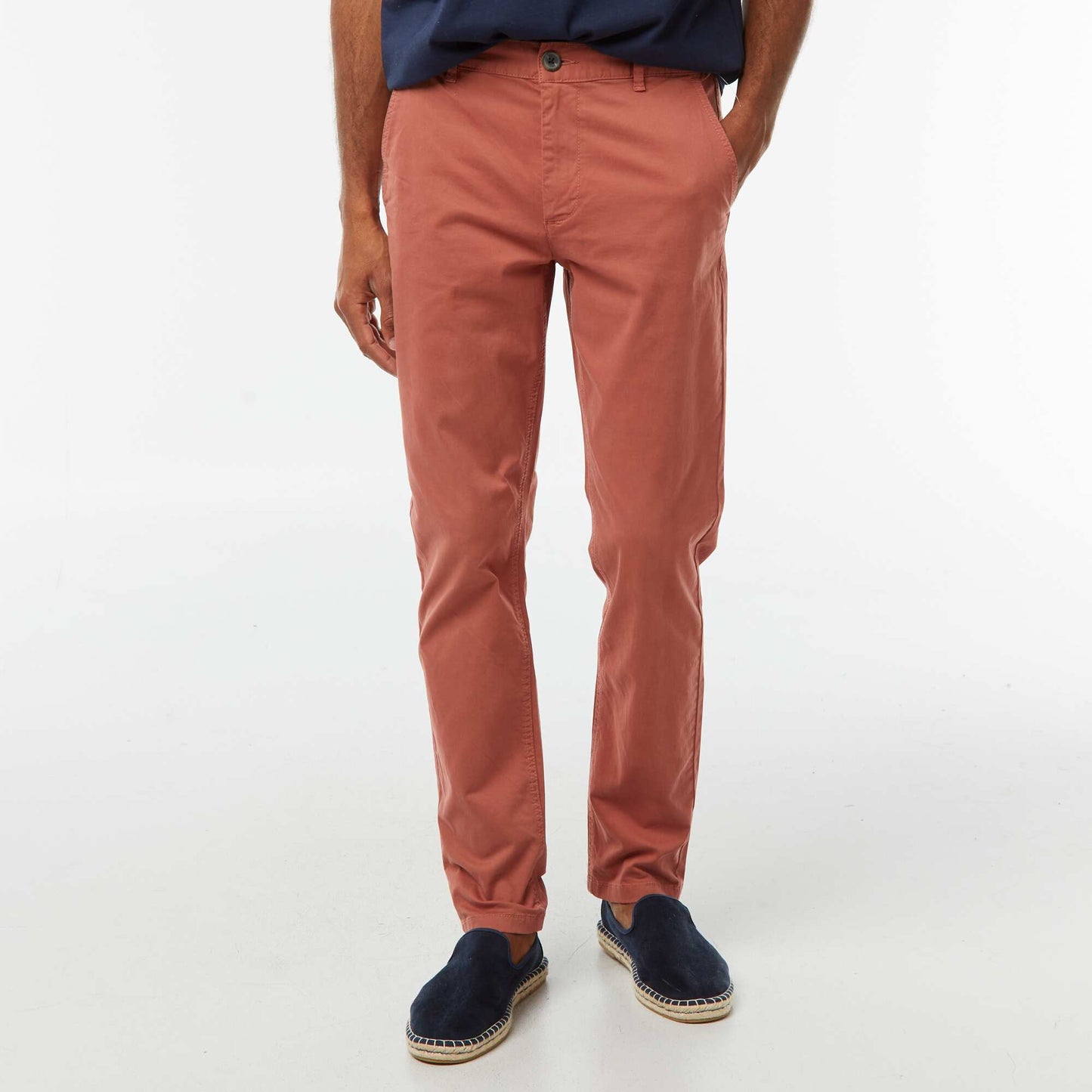 Slim Fit Chino Trousers PINK