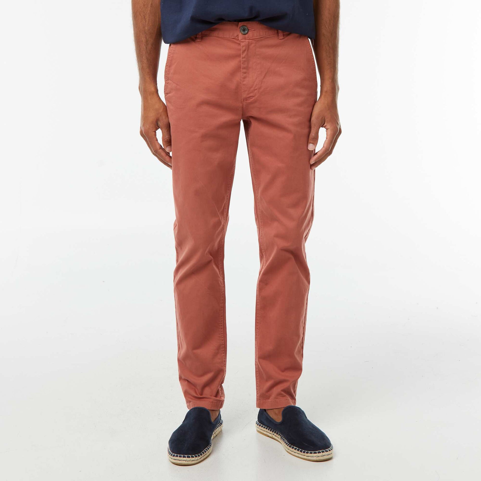 Slim Fit Chino Trousers PINK