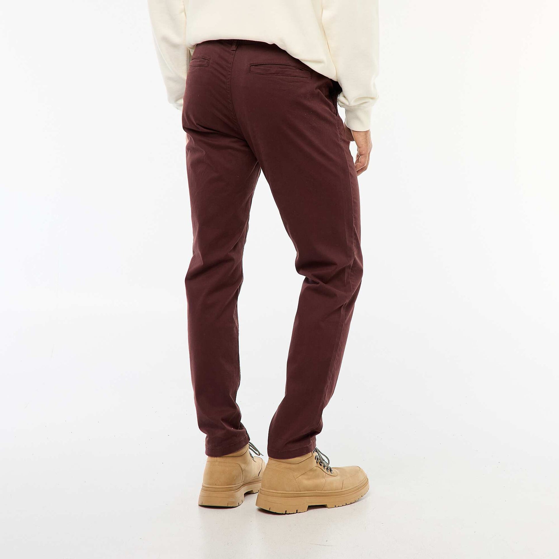 Slim-fit chinos RED