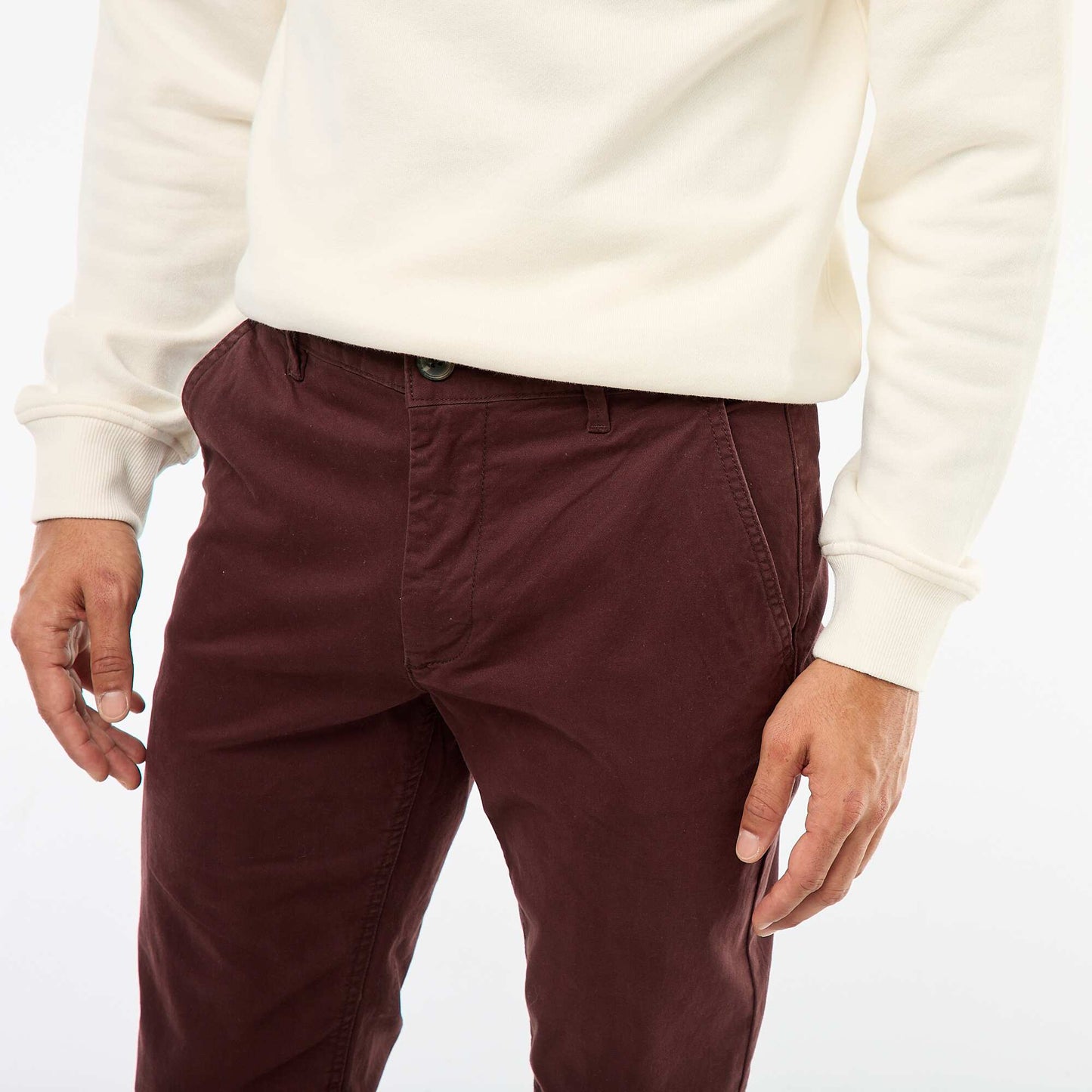 Slim-fit chinos RED