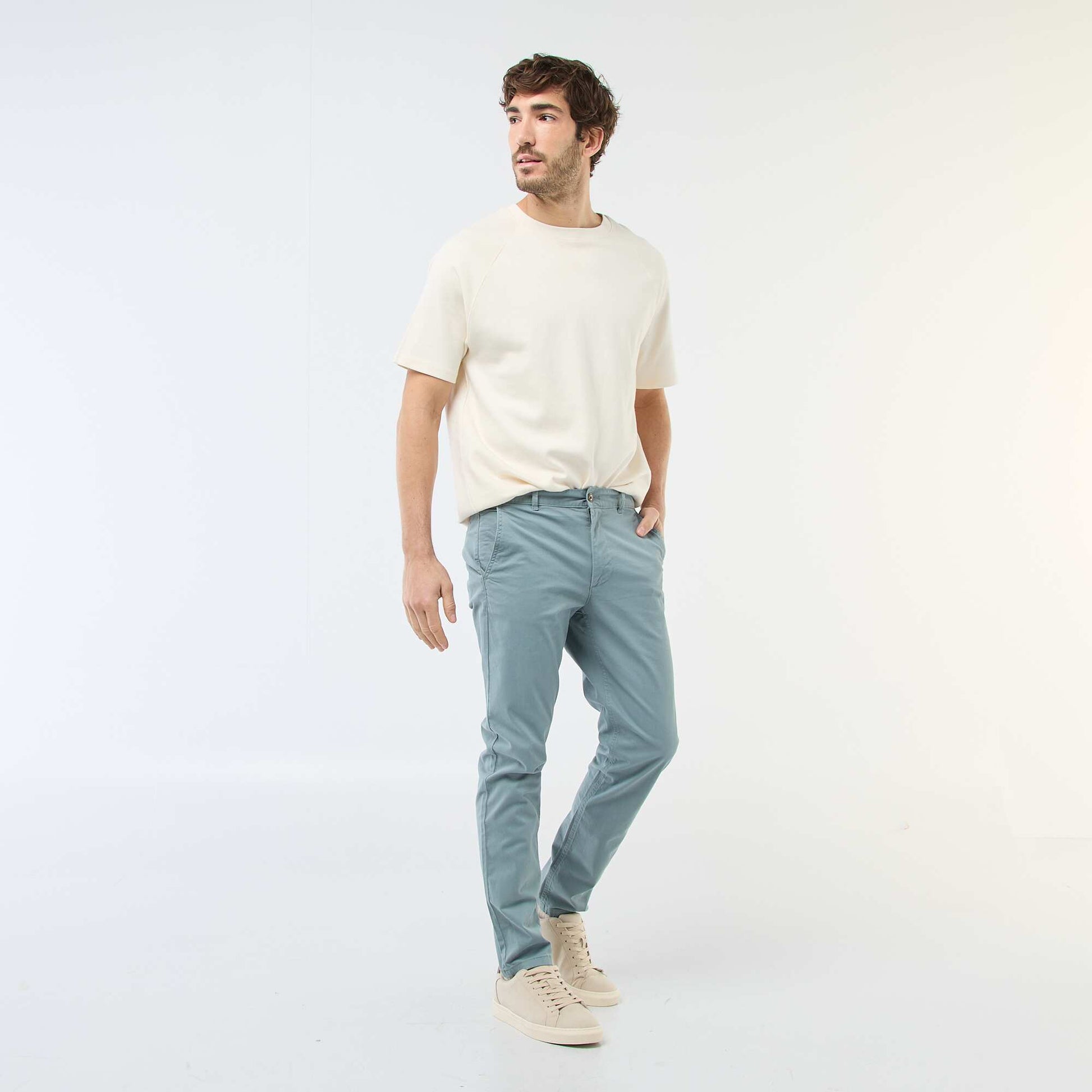 Slim-fit chinos BLUE