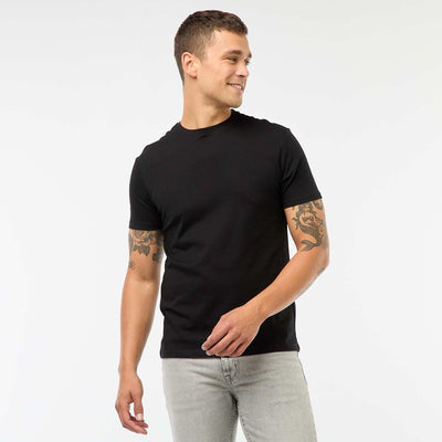 Plain jersey straight T-shirt