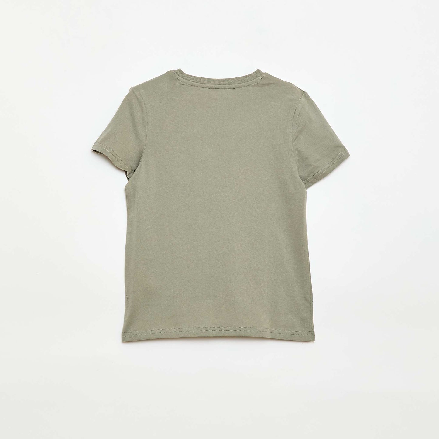 Basic plain jersey T-shirt GREEN