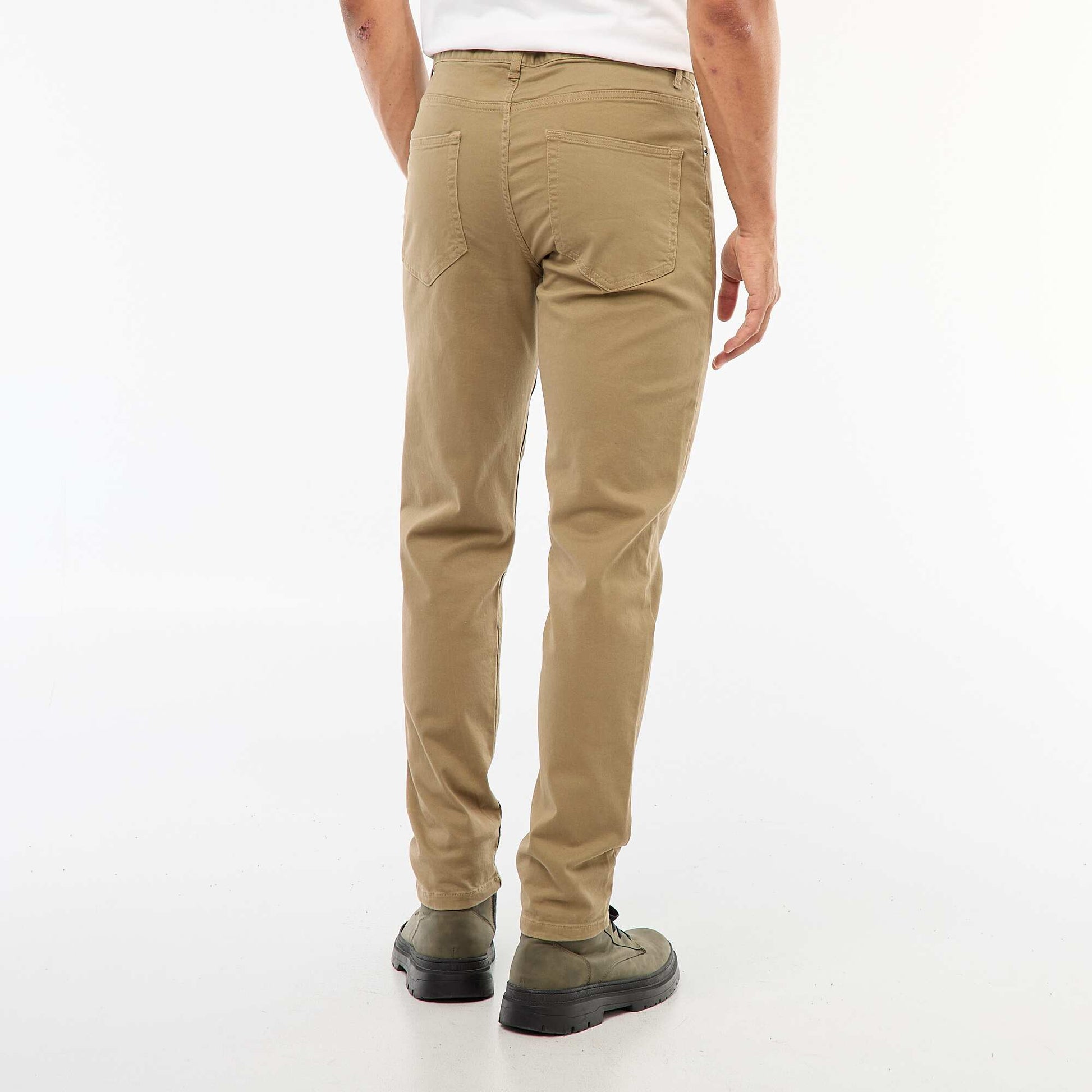 Slim 5-pocket chinos - L32 BEIGE