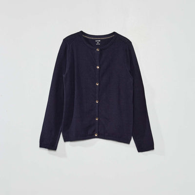 Fine knit cardigan BLUE