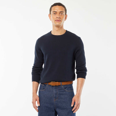 Round neck sweater BLUE