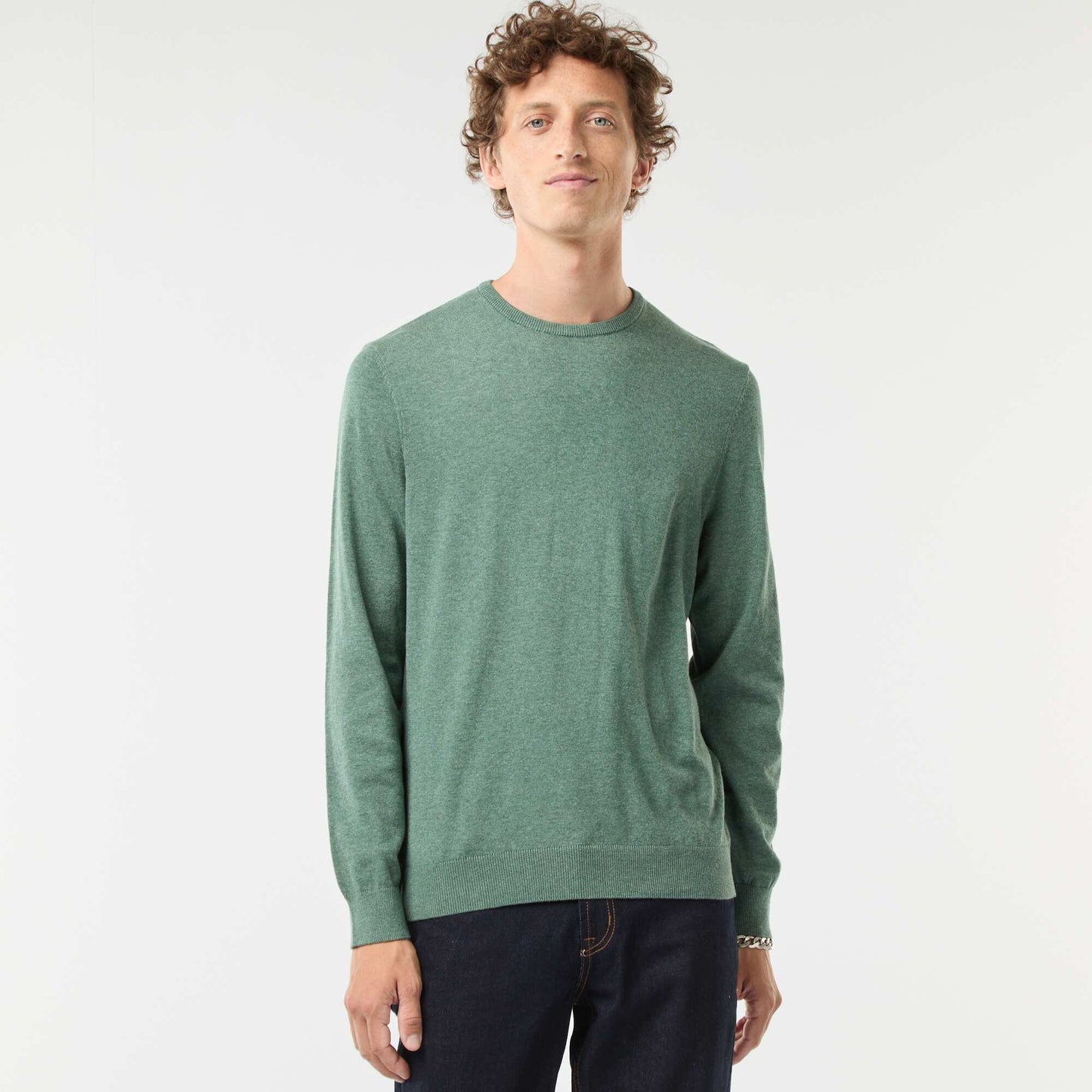 Round neck sweater GREEN