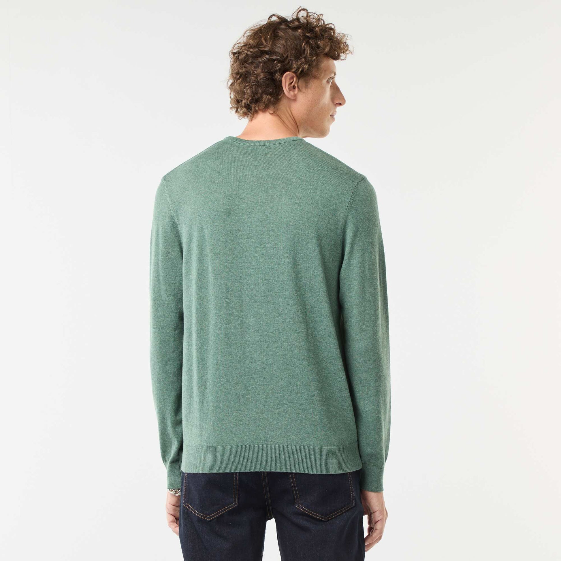Round neck sweater GREEN