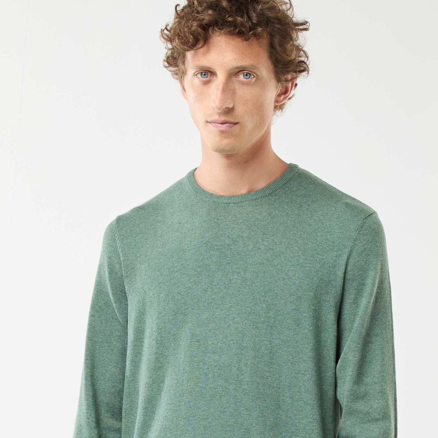 Round neck sweater GREEN