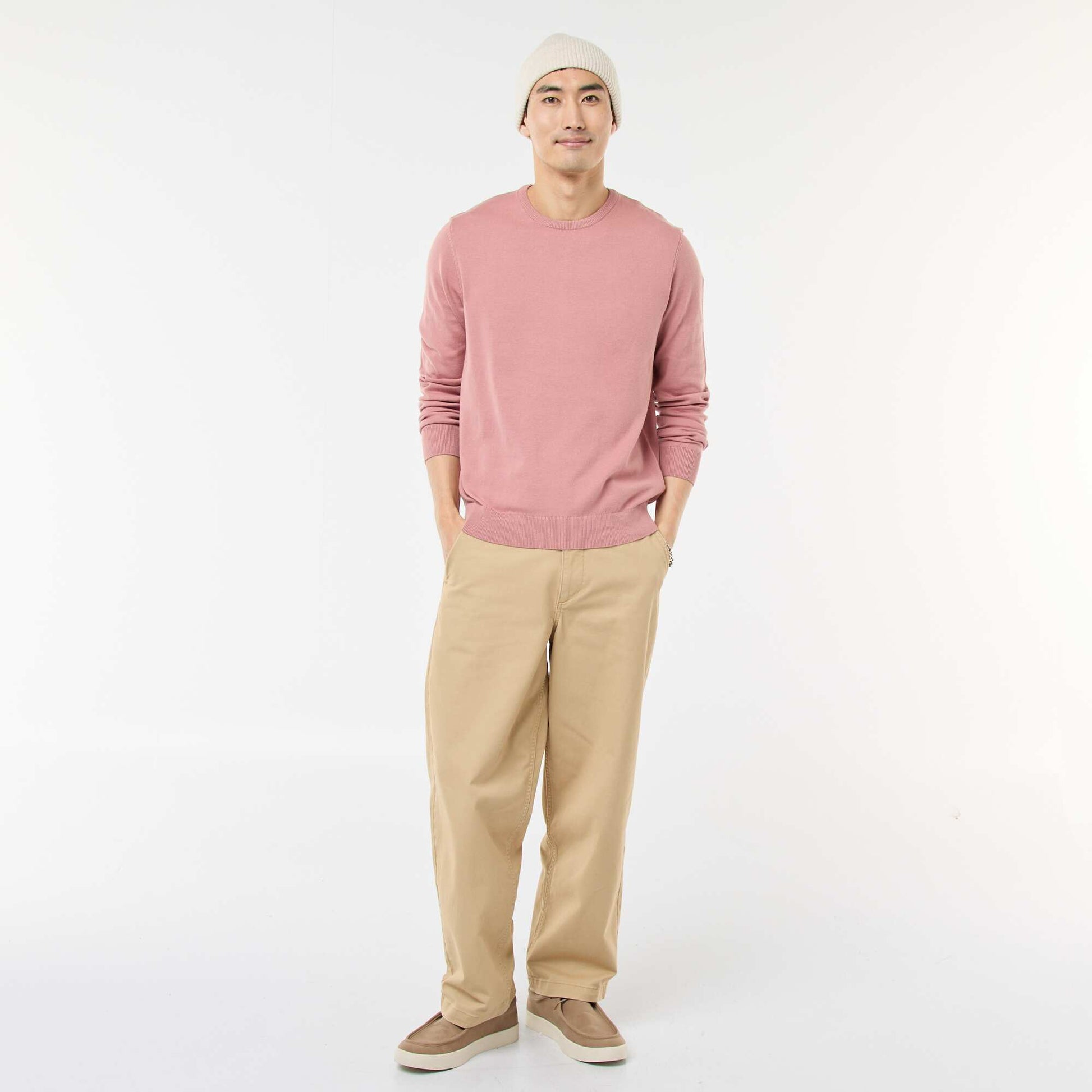 Round neck sweater PINK