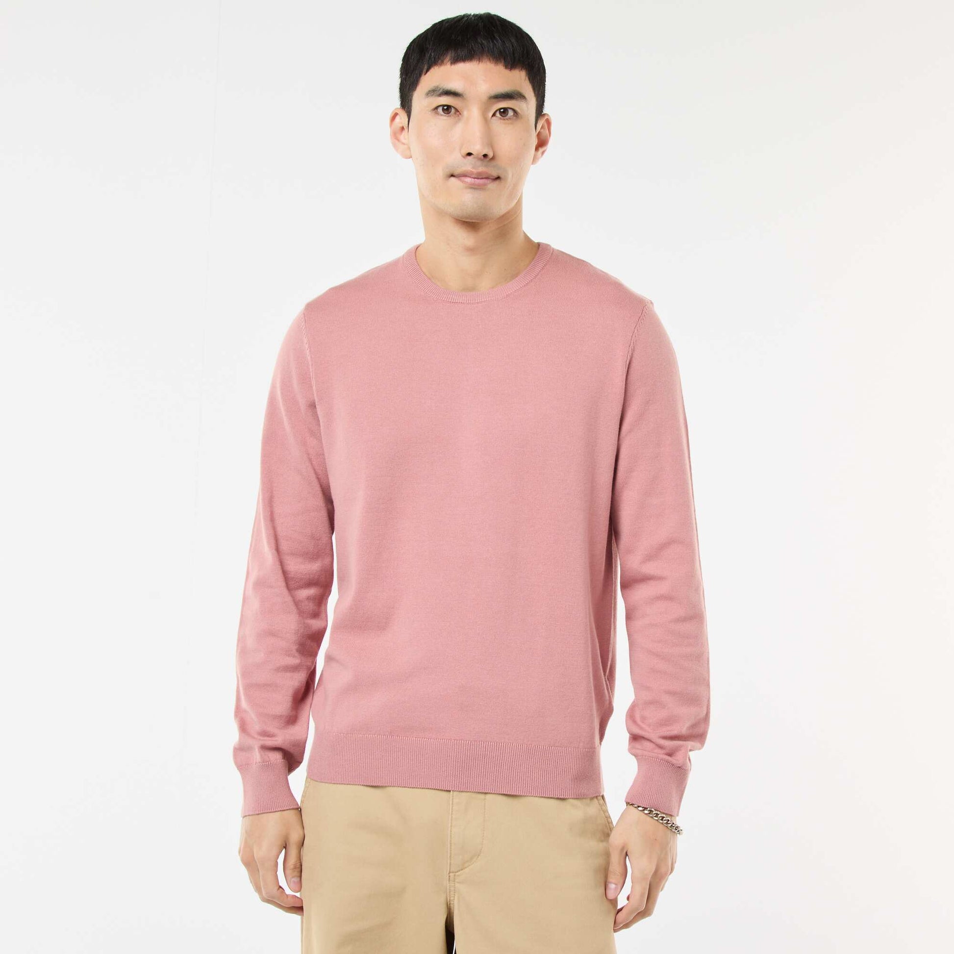 Round neck sweater PINK