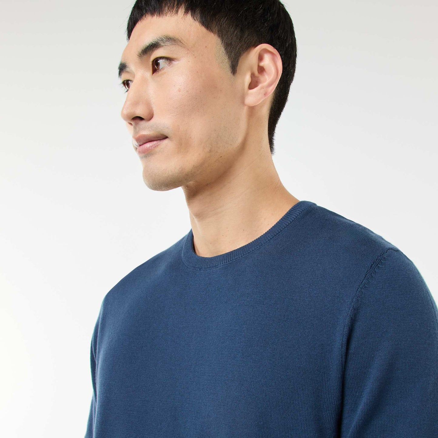 Round neck sweater BLUE