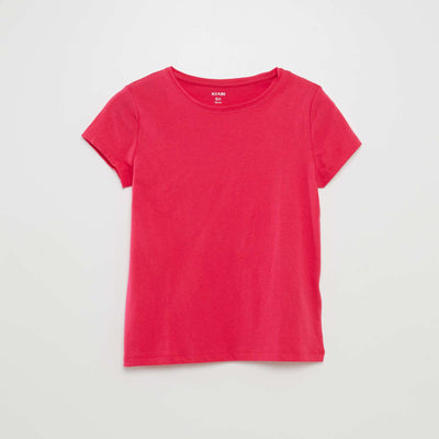 Plain jersey T-shirt PINK