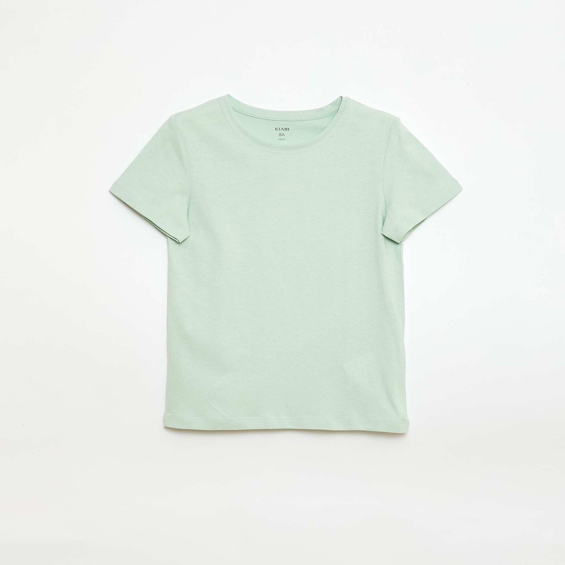 Plain jersey T-shirt GREEN